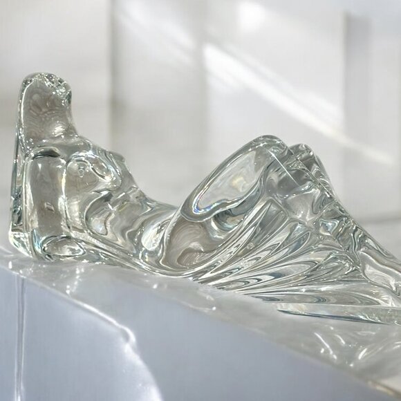 Flawless,Rare Baccarat Crystal   Sensuous “Reclining Woman" - Picture 3 of 9
